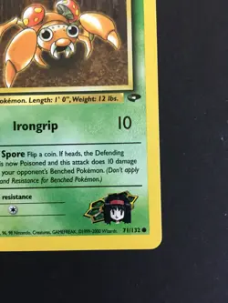 Pokemon Erika's Paras 71/132 - Gym Challenge Set - Excellent - Actual Card Shown - Image 4
