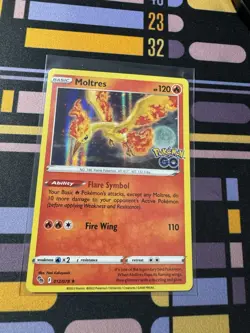 NM Moltres 012/078 Holo Rare Pokemon GO Pokemon Card - Image 1