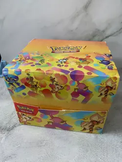 Pokemon 151 TCG Display box w Empty Mini Tins w/ Coins & Art Card - NO PACKS - Image 2