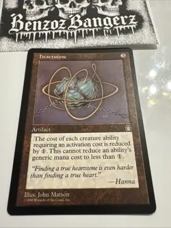 Stronghold Heartstone Artifact Card Mtg Magic The Gathering 1998 - Image 1