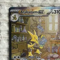Alakazam ex 201/165 SIR Scarlet & Violet 151 Pokemon Card - Image 3