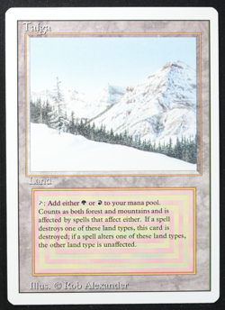 Taiga Magic Card Dual Land Revised MTG Reserved List - Image 3