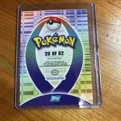 Mint/Nm Topps Pokemon Johto Series 1 Sticker Chase Card Togepi Glossy 20 of 62 - Image 2