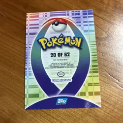 Mint/Nm Topps Pokemon Johto Series 1 Sticker Chase Card Togepi Glossy 20 of 62 - Image 4