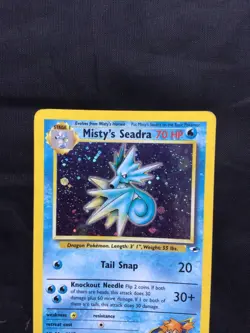 Pokemon Cards: Gym Heroes Rare Holo: Misty's Seadra 9/132 - Image 2