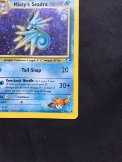 Pokemon Cards: Gym Heroes Rare Holo: Misty's Seadra 9/132 - Image 5