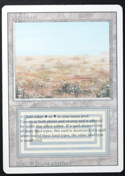 Scrubland Magic Card Dual Land Revised MTG Reserved List - Image 3