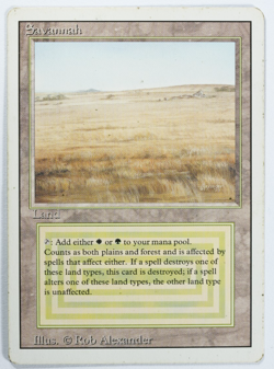 Savannah Magic Card Dual Land Revised MTG Reserved List - Image 1