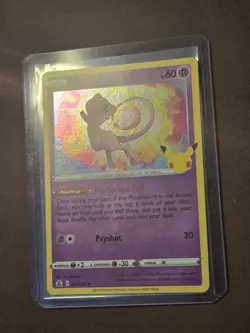 Pokemon TCG Celebrations Mew Holo Rare Card 011/025 NM Condition - Image 2