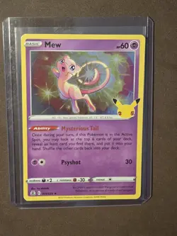 Pokemon TCG Celebrations Mew Holo Rare Card 011/025 NM Condition - Image 4
