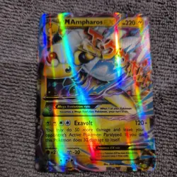 Pokemon Card M Ampharos EX 28/98 Ancient Origins Holo Ultra Rare LP 2015 - Image 1