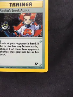 Pokemon Cards: Team Rocket Rare Holo: Rocket's Sneak Attack 16/82 - Image 5