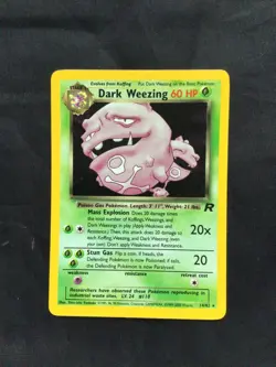 Pokemon Cards: Team Rocket Rare Holo: Dark Weezing 14/82 - Image 1