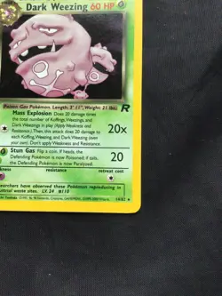 Pokemon Cards: Team Rocket Rare Holo: Dark Weezing 14/82 - Image 5
