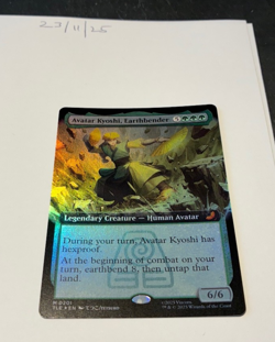 Magic the Gathering MTG Avatar Kyoshi, Earthbender x1 Extended FOIL Card NM/M - Image 1