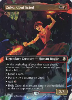 Zuko, Conflicted (Borderless) R Avatar: The Last Airbender 302 NM MTG - Image 1