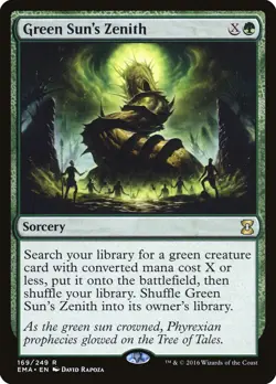 Green Sun's Zenith Eternal Masters MTG - Near Mint - Image 1
