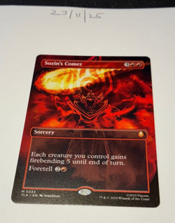 Magic the Gathering MTG Sozin's Comet x1 Mythic Borderless Card NM/M - Image 1