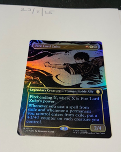 Magic the Gathering MTG Fire Lord Zuko x1 Rare B'less FOIL Card NM/M - Image 1