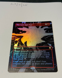 Magic the Gathering MTG The Last Agni Kai x1 Rare B'less FOIL Card NM/M - Image 1