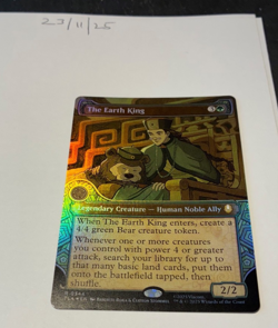 Magic the Gathering MTG The Earth King x1 Rare Showcase FOIL Card NM/M - Image 1