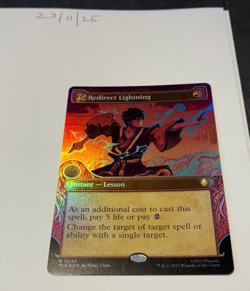 Magic the Gathering MTG Redirect Lightning x1 Rare Showcase FOIL Card NM/M - Image 1