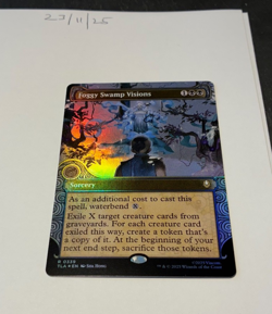 Magic the Gathering MTG Foggy Swamp Visions x1 Rare Showcase FOIL Card NM/M - Image 1