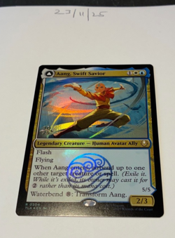 Magic the Gathering MTG Aang, Swift Savior x1 Rare FOIL Card NM/M Avatar Promo - Image 1