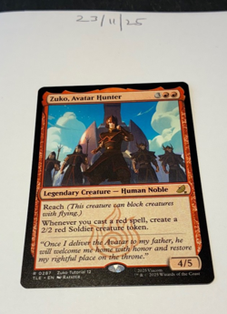 Magic the Gathering MTG Zuko, Avatar Hunter x1 Rare Card NM/M Avatar - Image 1