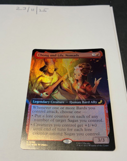 Magic the Gathering MTG Chong and Lily, Nomads x1 Rare Extended FOIL Card NM/M - Image 1