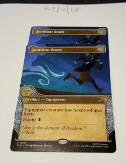 Magic the Gathering MTG Swiftfoot Boots x2 Rare Showcase Cards NM/M Avatar - Image 1
