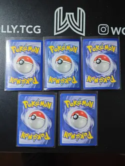 Lotto 5 Carte Pokemon Stamped Art Charizard Holo Ita Old New Good Near Mint - Image 2