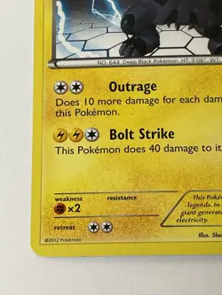 Pokemon Next Destinies 50/99 Zekrom Non-Holo Lightly Played - Image 2