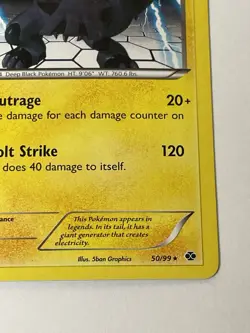 Pokemon Next Destinies 50/99 Zekrom Non-Holo Lightly Played - Image 3