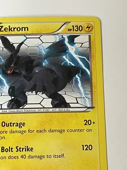 Pokemon Next Destinies 50/99 Zekrom Non-Holo Lightly Played - Image 4