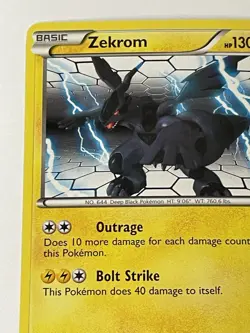 Pokemon Next Destinies 50/99 Zekrom Non-Holo Lightly Played - Image 5