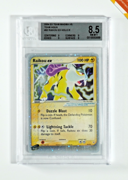 Pokemon BGS 8.5 Raikou Ex #92 Holo Ex Team Magma Vs Team Aqua 2004 English - Image 1