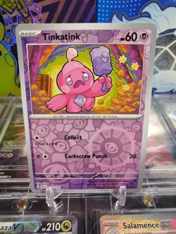 Tinkatink 100/193 Reverse Holo Common Pokemon TCG S&V Paldea Evolved - Image 1