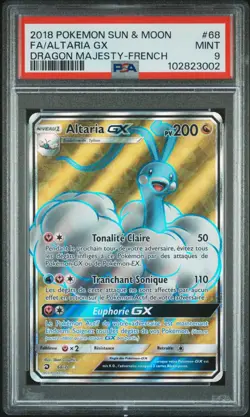 Carte Pokemon Altaria GX 68/70 PSA 9 Majeste Des Dragons Soleil & Lune SL7.5 - Image 1
