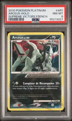 Carte Pokemon Arceus AR1 PSA 8 Platine Vainqueurs Supremes FR - Image 1