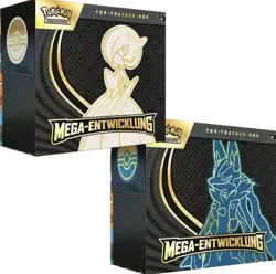 Pokemon Mega Entwicklung Bundle Lucario + Guardevoir Top Trainer Box TTB DE Pre! - Image 1