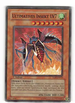 Yugioh ULTIMATIVES INSEKT LV7 , tlm-de010 Super Rare deutsch Good 1. Auflage - Image 1