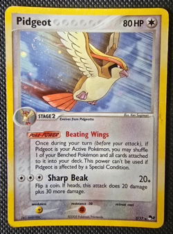 Pokemon Card - Pidgeot - POP Series 2 - Holo Rare - 2/17 - MP - Image 1