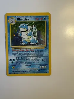 Pokemon TCG Blastoise Base Set 2 Unlimited Holo Card 2 /130 - Image 1