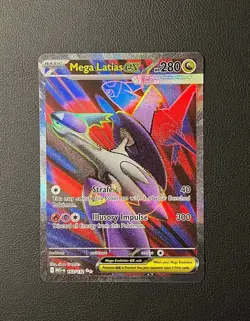 Mega Latias Ex 163/132 Ultra Rare Full Art Mega Evolution Pokemon Card NM #1 - Image 1