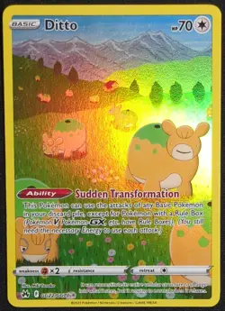 Ditto GG22/GG70 Crown Zenith Galarian Gallery Pokemon Card - Image 1