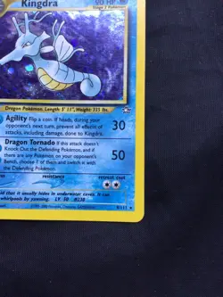 Pokemon Cards: Neo Genesis Rare Holo: Kingdra 8/111 - Image 5