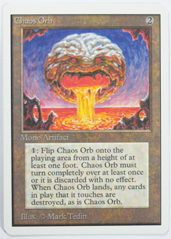 Chaos Orb Magic Card Unlimited Reserved List MTG 1993 - Image 1