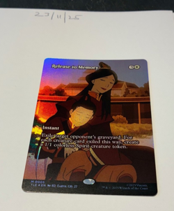 Magic the Gathering MTG Release to Memory x1 Borderless FOIL Card NM/M - Image 1