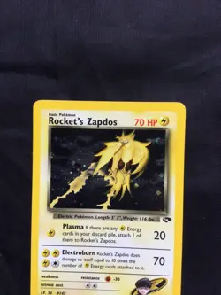 Pokemon Cards: Gym Challenge Rare Holo: Rocket's Zapdos 15/132 - Image 2